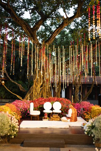 Ceiling and Stage — Wedding decor — Alila Diwa Goa